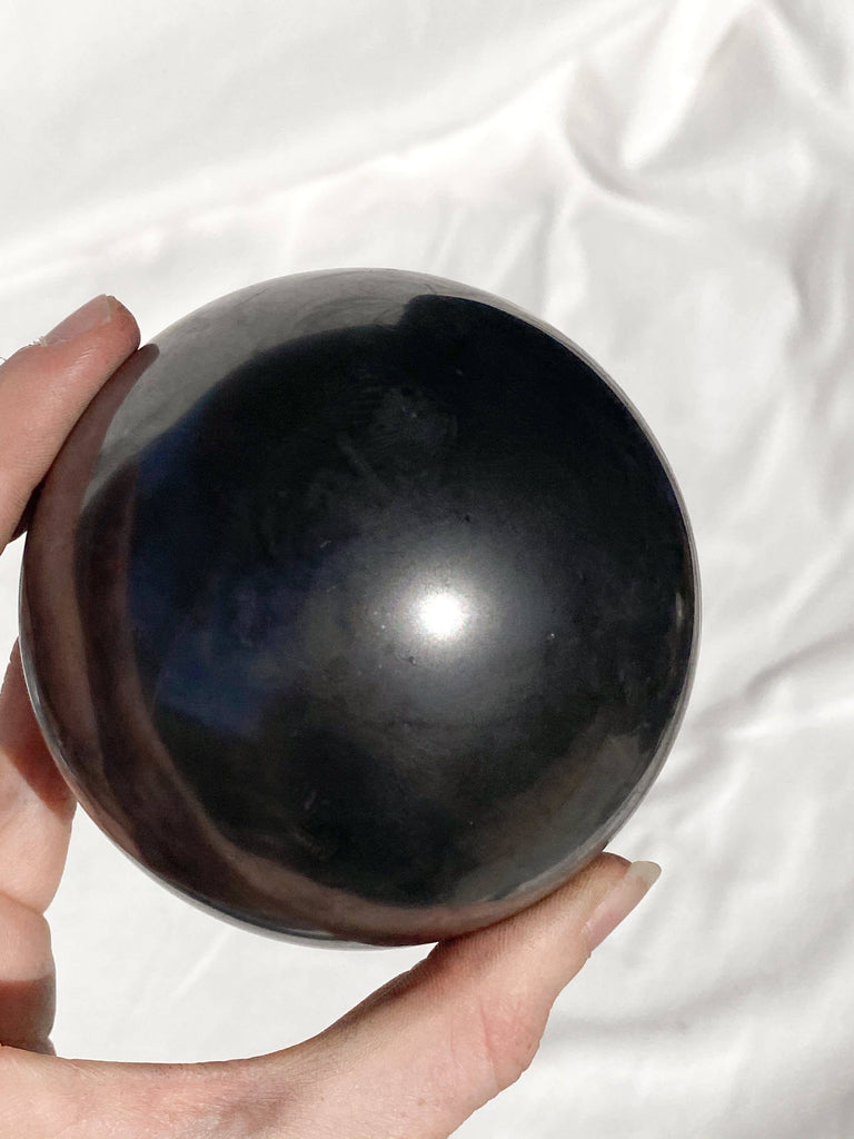 Shungite Sphere | 80mm - Unearthed Crystals