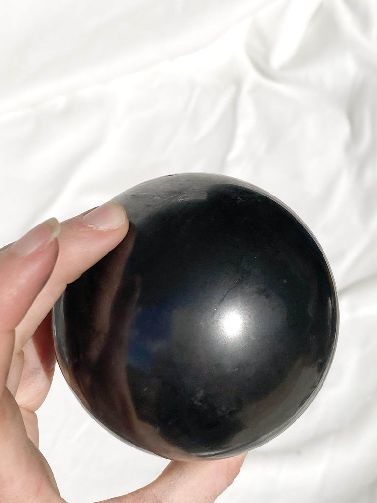 Shungite Sphere | 80mm - Unearthed Crystals