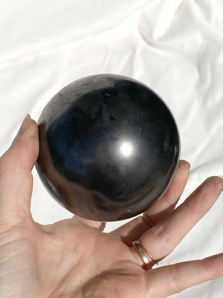 Shungite Sphere | 80mm - Unearthed Crystals