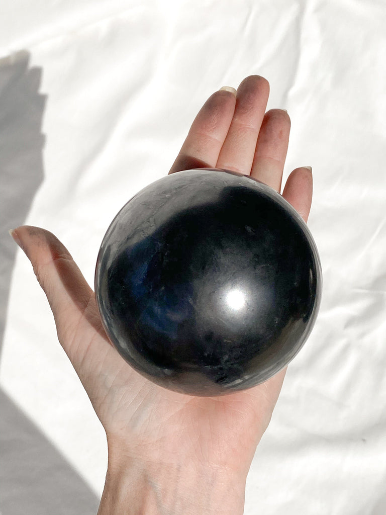 Shungite Sphere | 80mm - Unearthed Crystals