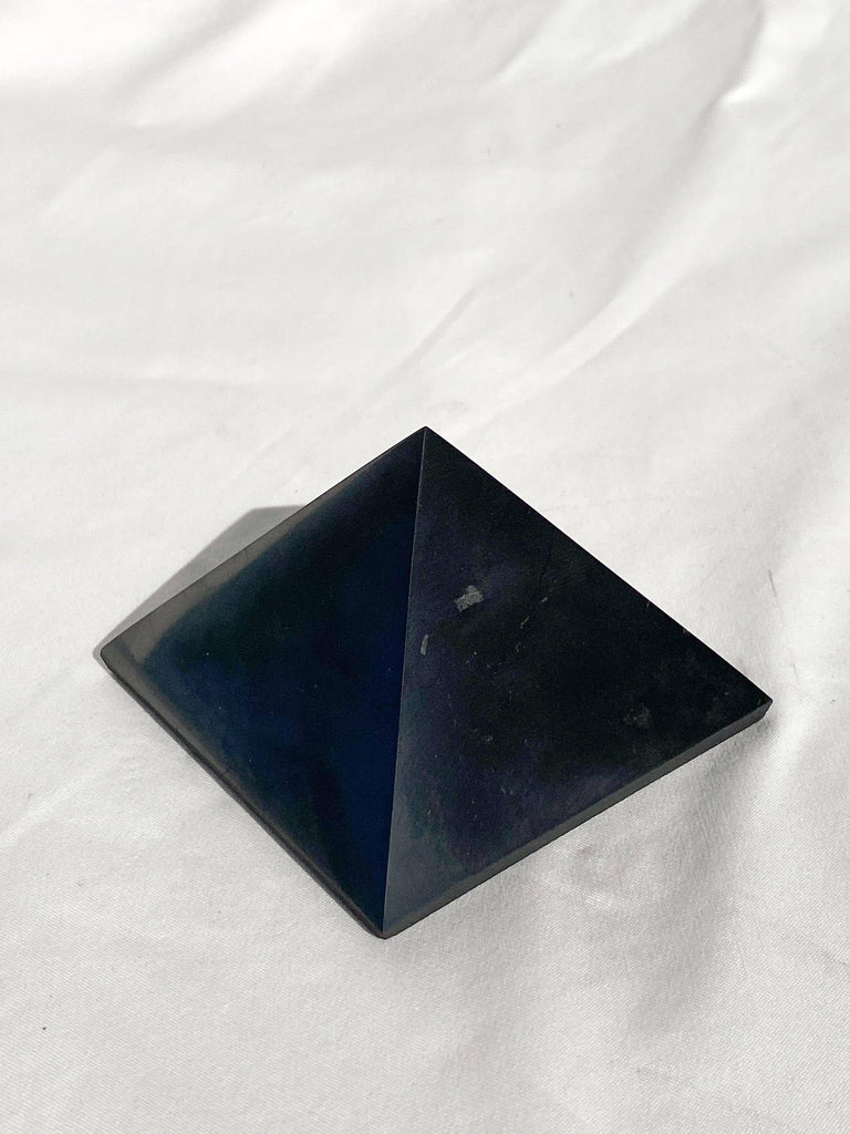 Shungite Pyramid | 80mm - Unearthed Crystals