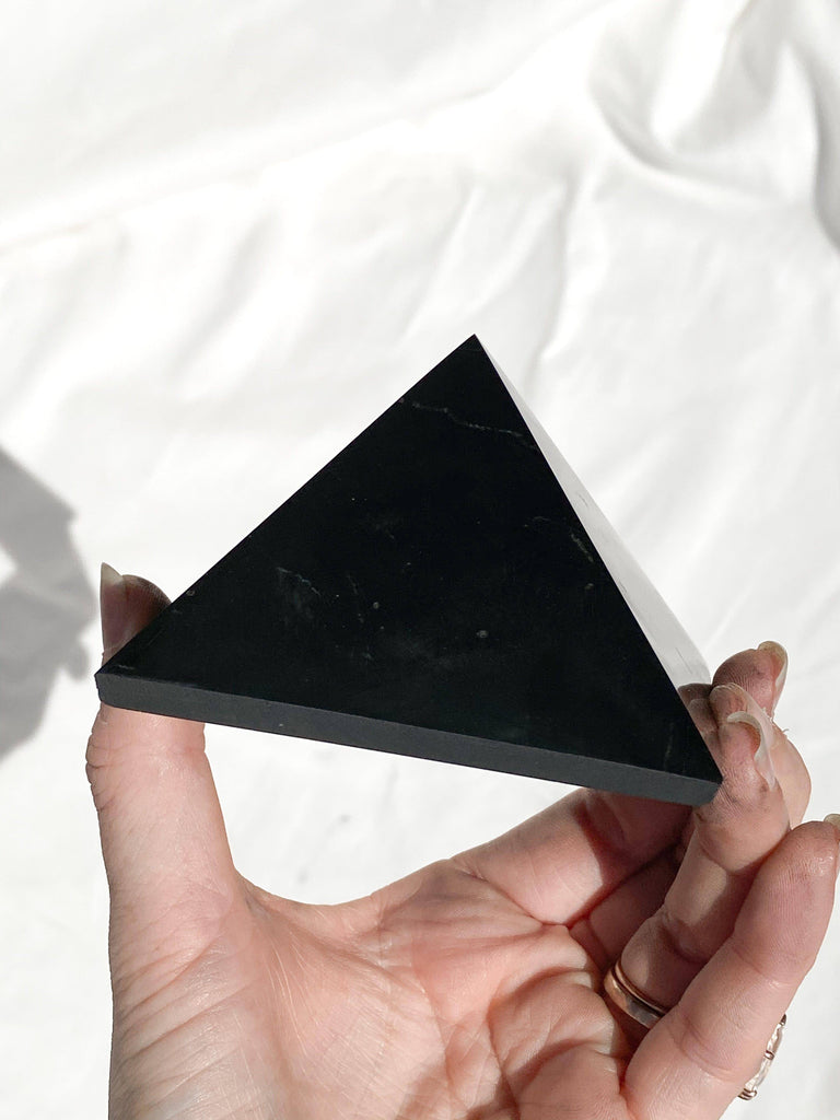 Shungite Pyramid | 80mm - Unearthed Crystals