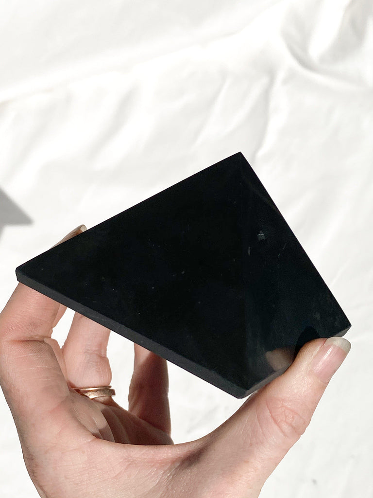 Shungite Pyramid | 80mm - Unearthed Crystals