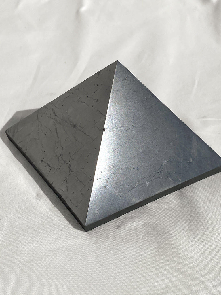Shungite Pyramid | 100mm - Unearthed Crystals