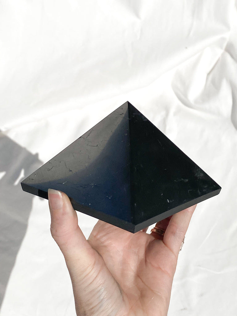 Shungite Pyramid | 100mm - Unearthed Crystals