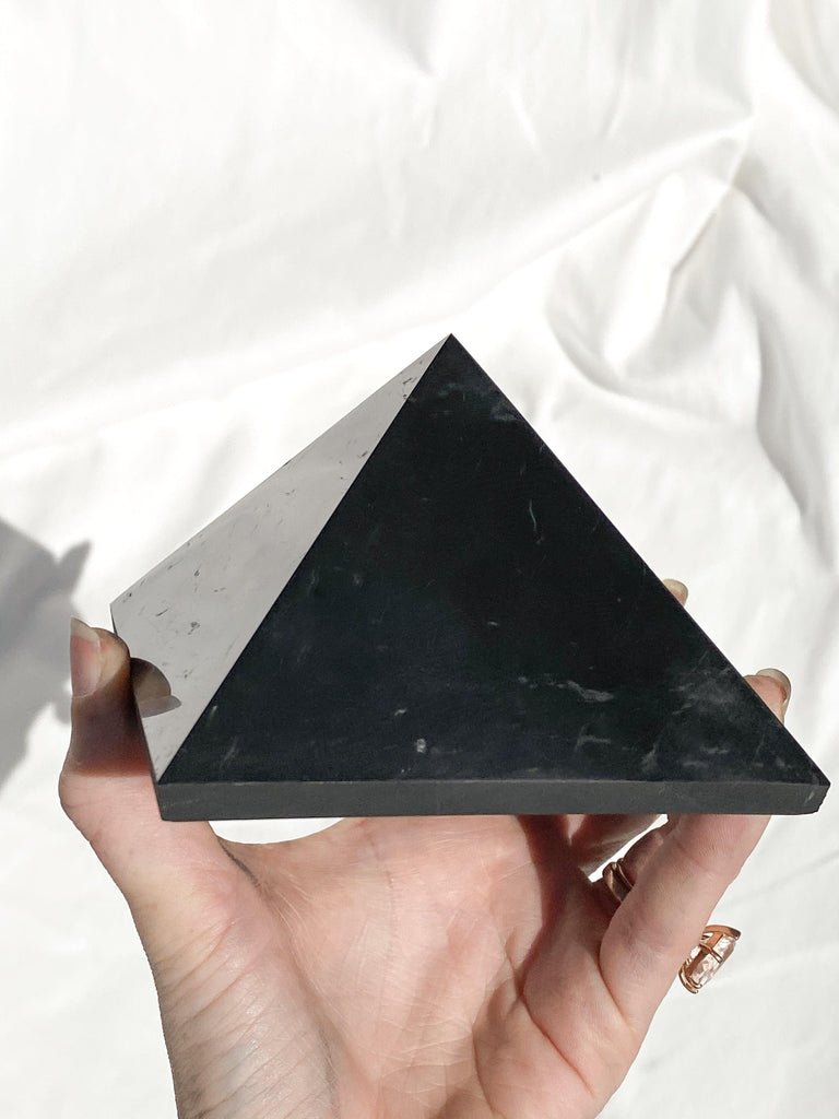 Shungite Pyramid | 100mm - Unearthed Crystals