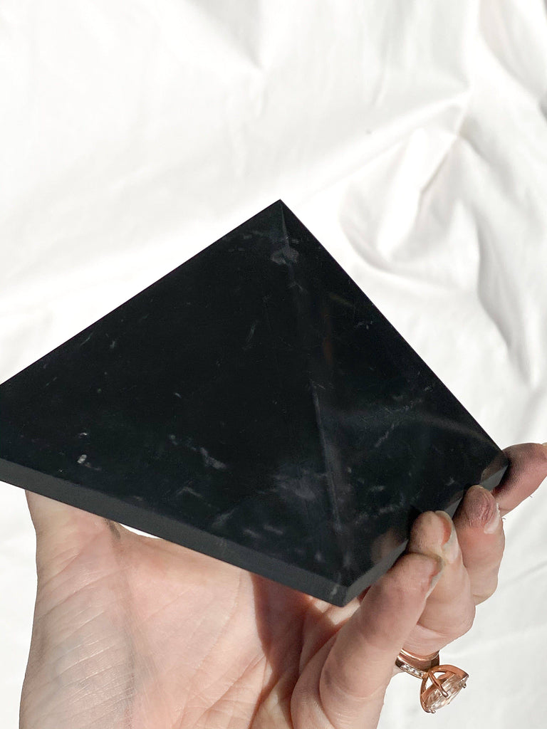 Shungite Pyramid | 100mm - Unearthed Crystals