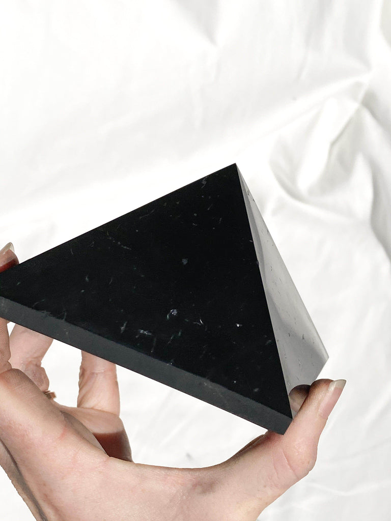 Shungite Pyramid | 100mm - Unearthed Crystals
