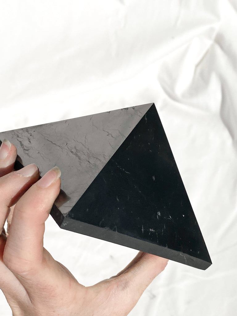 Shungite Pyramid | 100mm - Unearthed Crystals