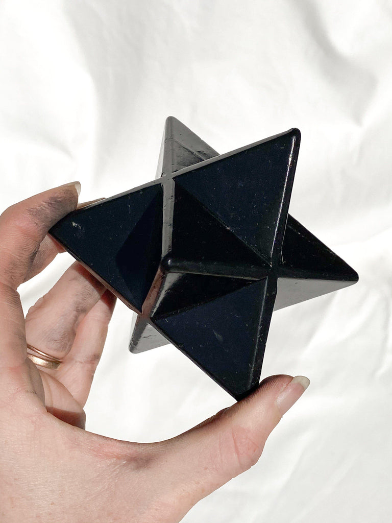 Shungite Merkaba | 60mm - Unearthed Crystals