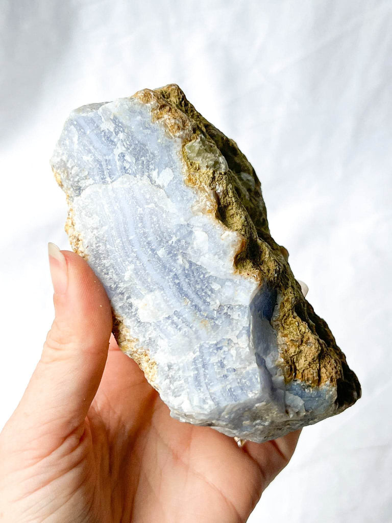 Blue Lace Agate Rough - Unearthed Crystals