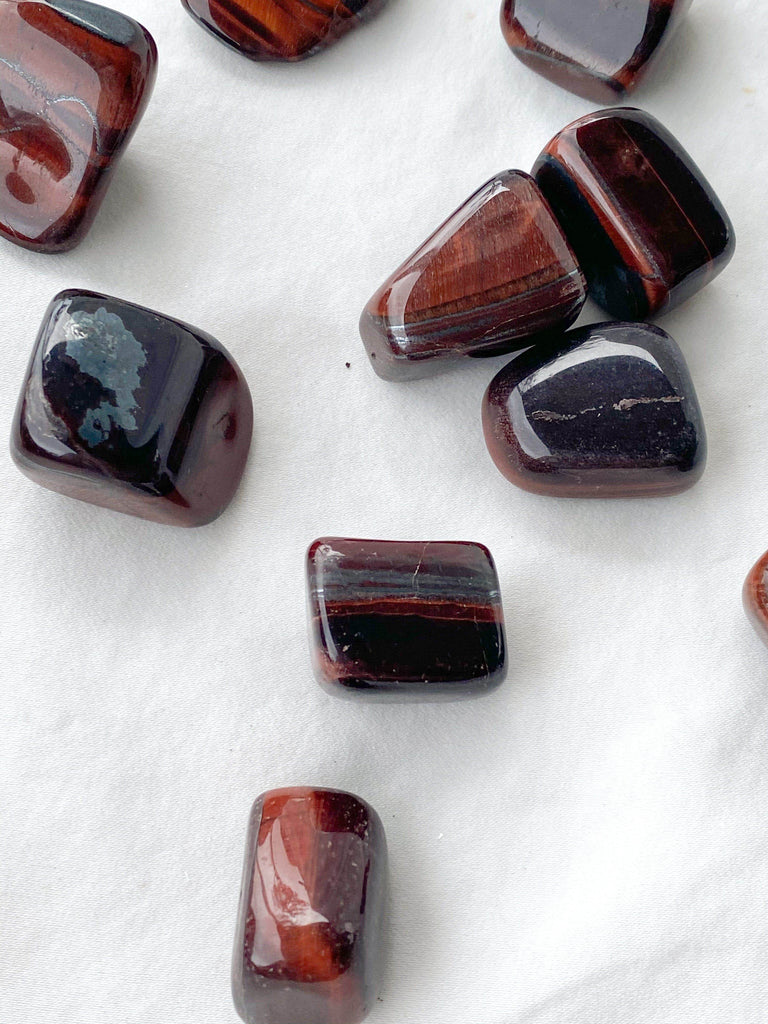 Red Tiger Eye Tumbles | Medium - Unearthed Crystals