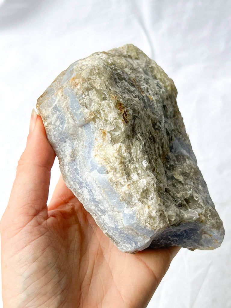 Blue Lace Agate Rough - Unearthed Crystals