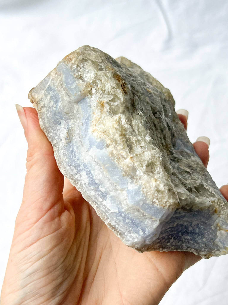 Blue Lace Agate Rough - Unearthed Crystals