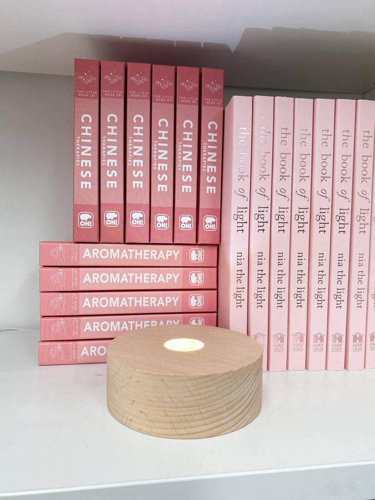 Round Wooden USB Lamp Base | Medium - Unearthed Crystals