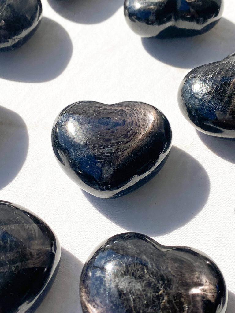 Hypersthene Puffy Heart - Unearthed Crystals