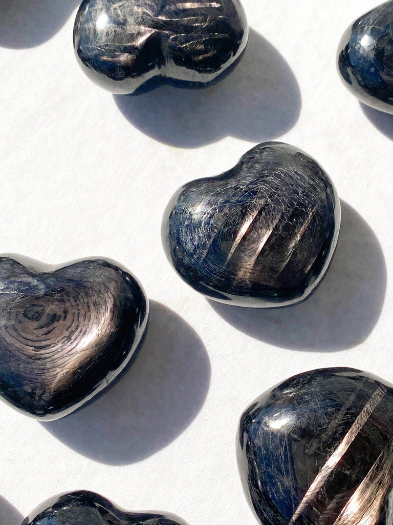 Hypersthene Puffy Heart - Unearthed Crystals