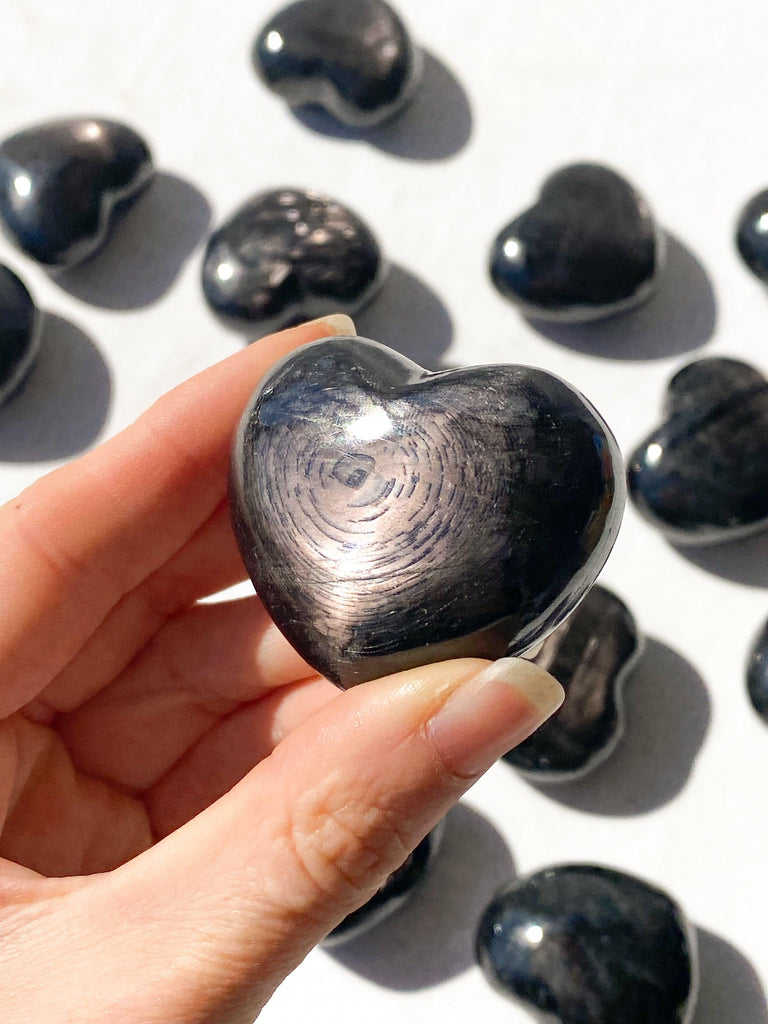 Hypersthene Puffy Heart - Unearthed Crystals