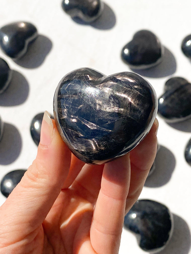Hypersthene Puffy Heart - Unearthed Crystals