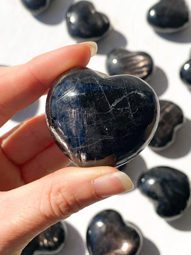 Hypersthene Puffy Heart - Unearthed Crystals