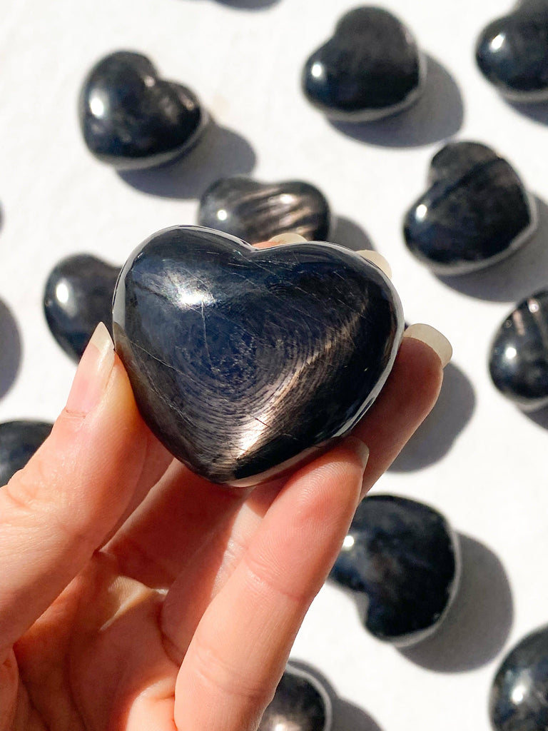 Hypersthene Puffy Heart - Unearthed Crystals