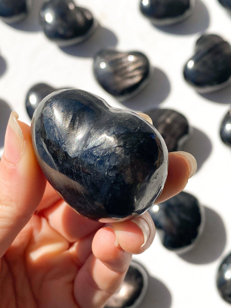 Hypersthene Puffy Heart - Unearthed Crystals
