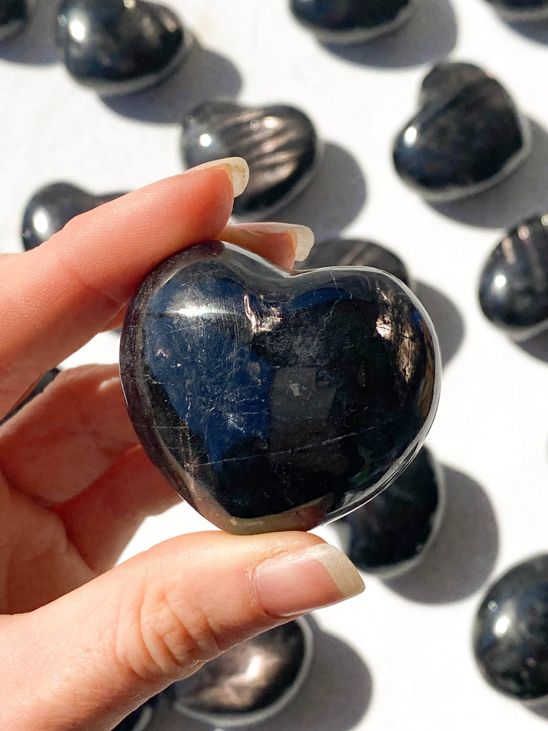 Hypersthene Puffy Heart - Unearthed Crystals