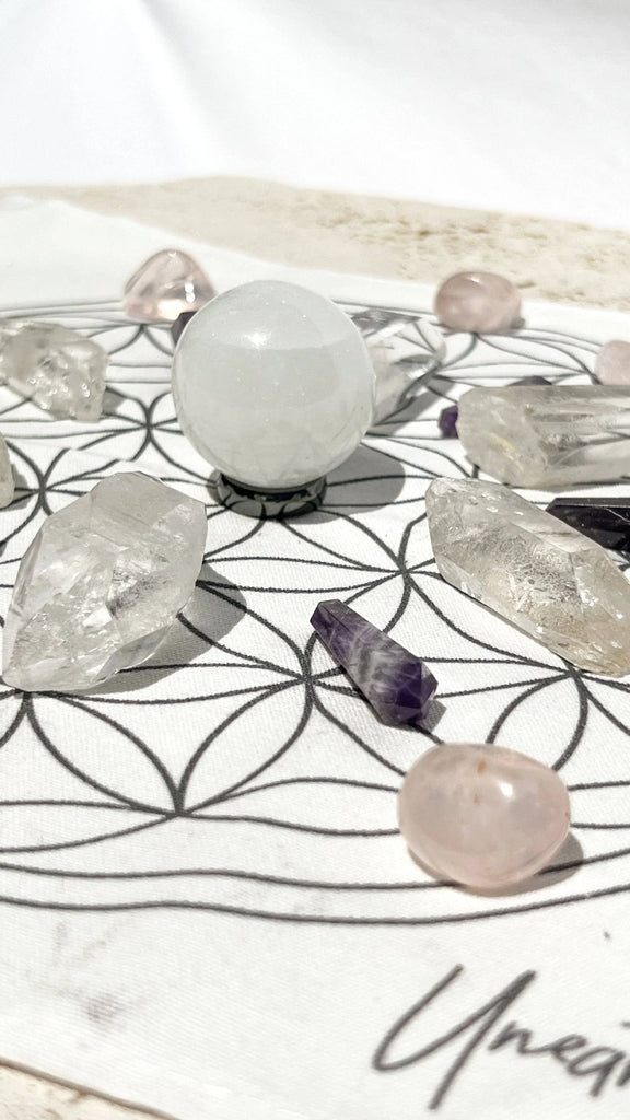 Crystal Gridding Starter Kit | Soothe + Sleep - Unearthed Crystals