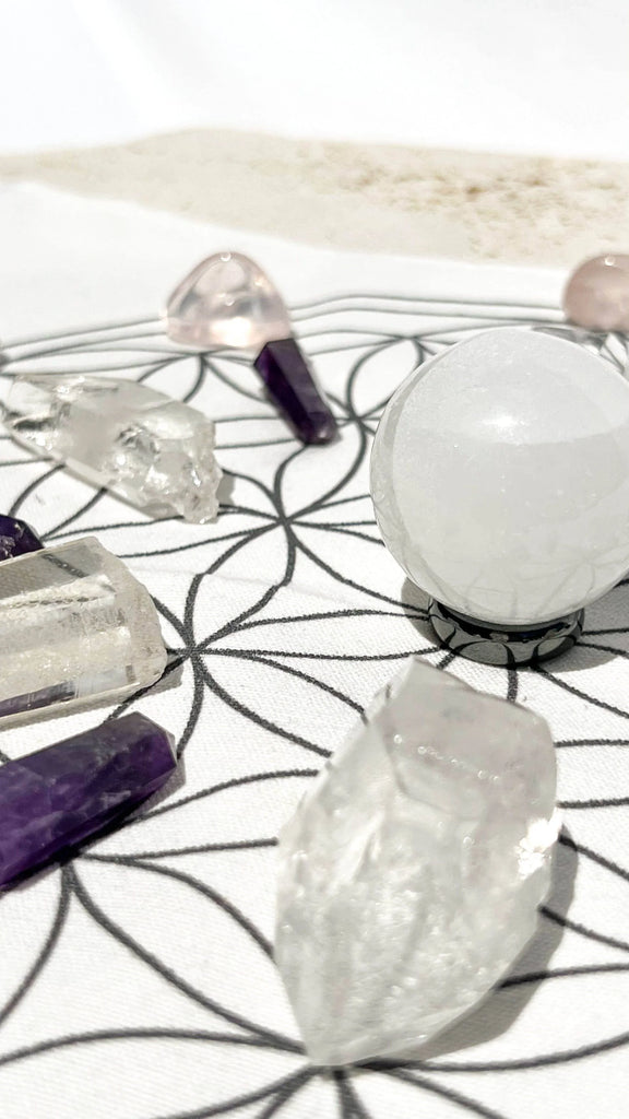 Crystal Gridding Starter Kit | Soothe + Sleep - Unearthed Crystals
