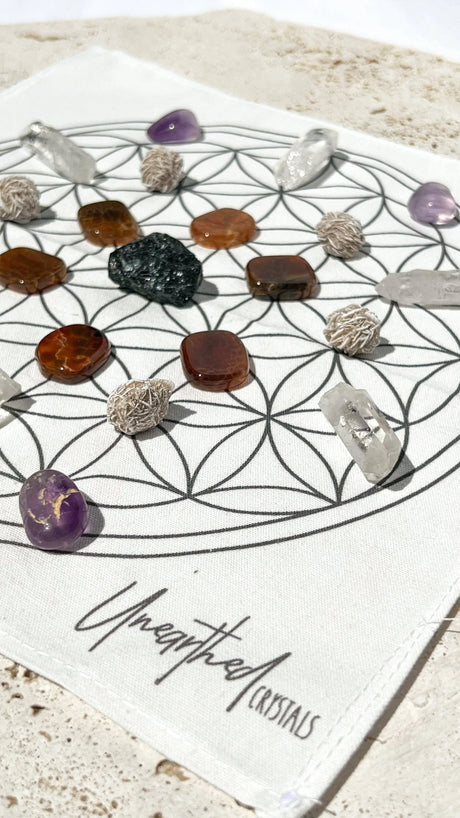 Crystal Gridding Starter Kit | Protection - Unearthed Crystals