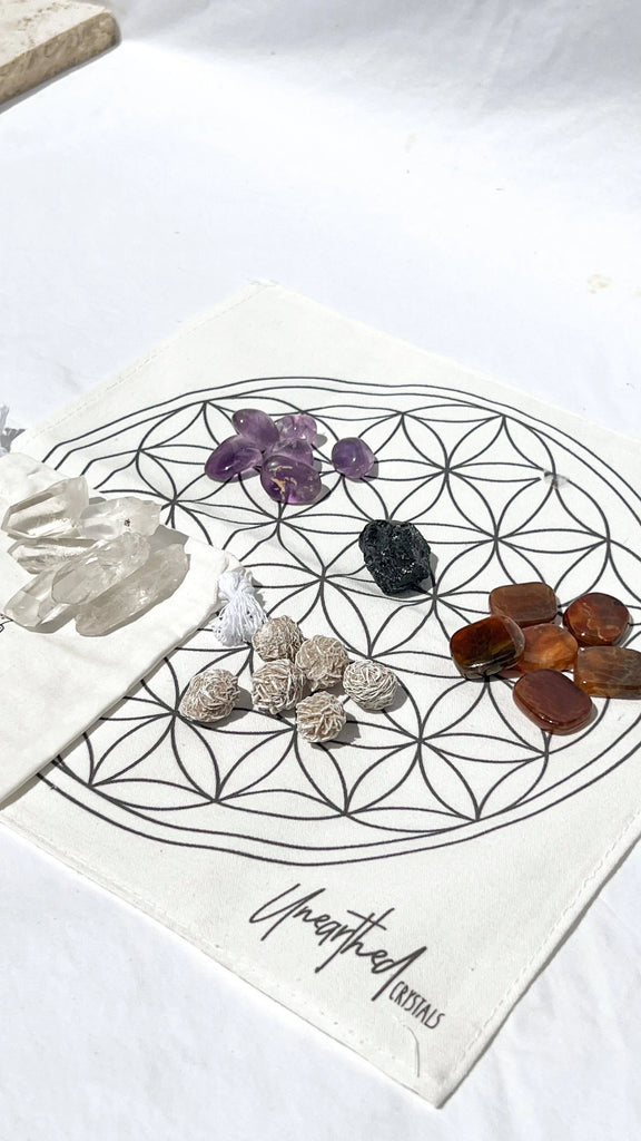 Crystal Gridding Starter Kit | Protection - Unearthed Crystals