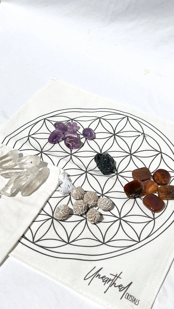 Crystal Gridding Starter Kit | Protection - Unearthed Crystals