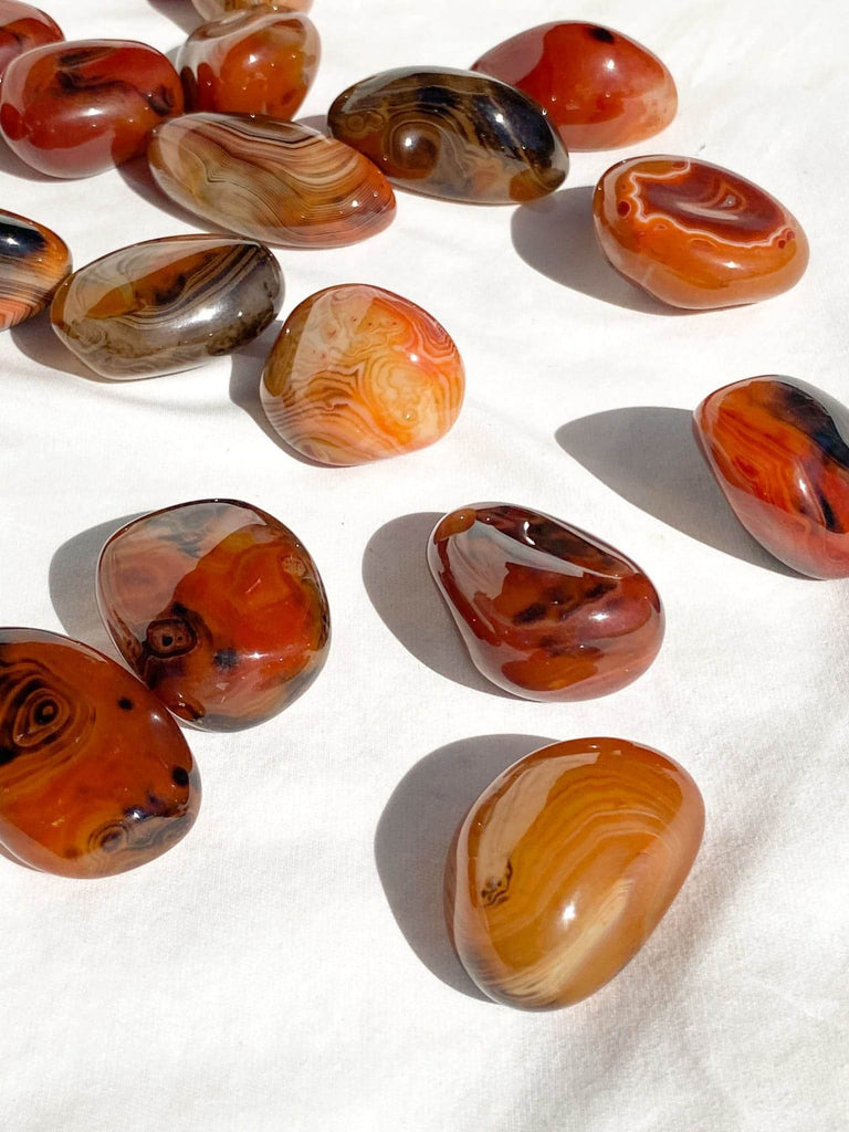 Sardonyx Palm Stone | Extra Small - Unearthed Crystals