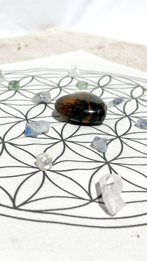 Crystal Gridding Starter Kit | Study + Focus - Unearthed Crystals