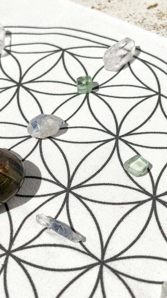 Crystal Gridding Starter Kit | Study + Focus - Unearthed Crystals