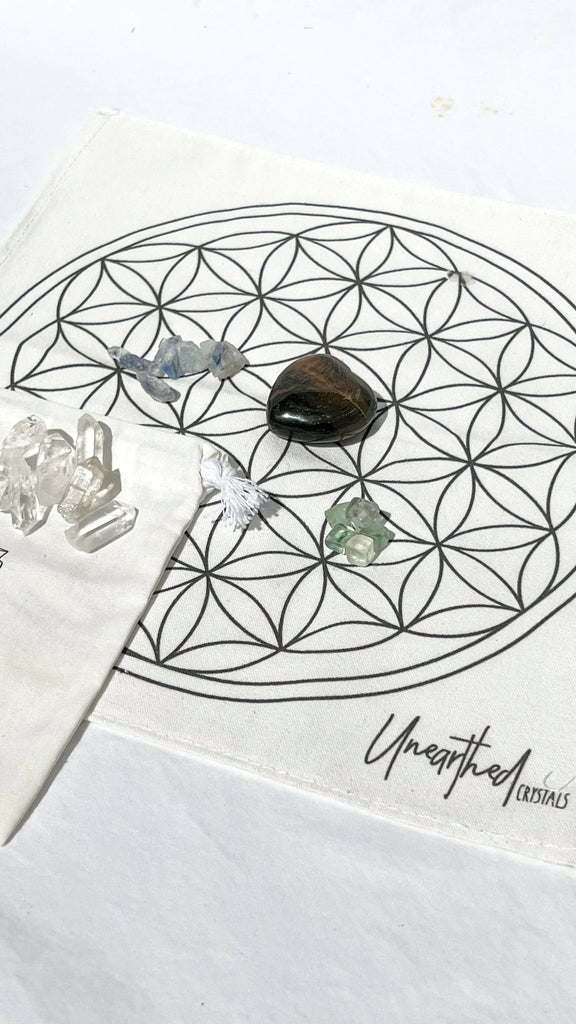 Crystal Gridding Starter Kit | Study + Focus - Unearthed Crystals