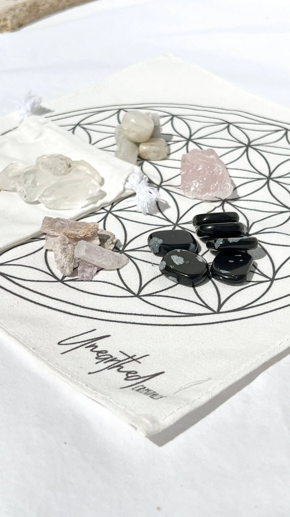 Crystal Gridding Starter Kit | Heart Healing - Unearthed Crystals