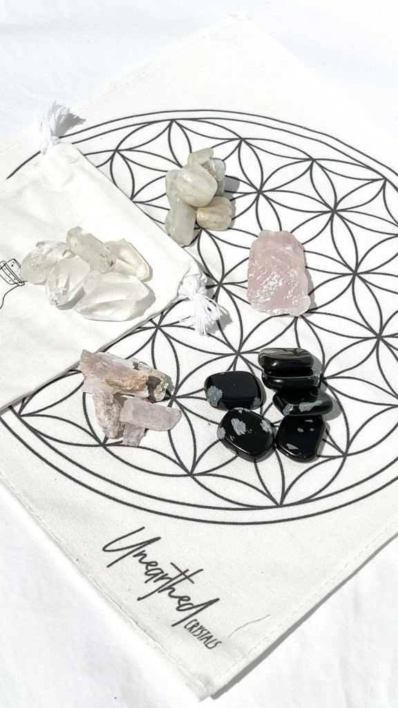Crystal Gridding Starter Kit | Heart Healing - Unearthed Crystals