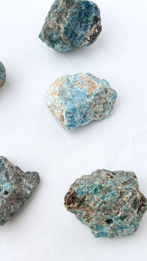 Blue Apatite Rough | Small - Unearthed Crystals
