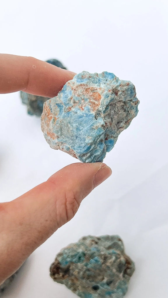 Blue Apatite Rough | Small - Unearthed Crystals