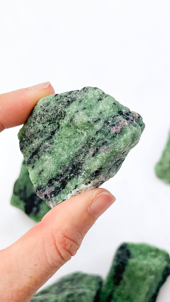 Ruby in Zoisite Rough | Small - Unearthed Crystals