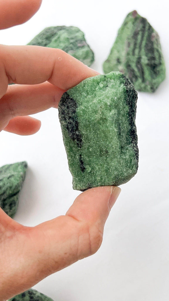 Ruby in Zoisite Rough | Small - Unearthed Crystals