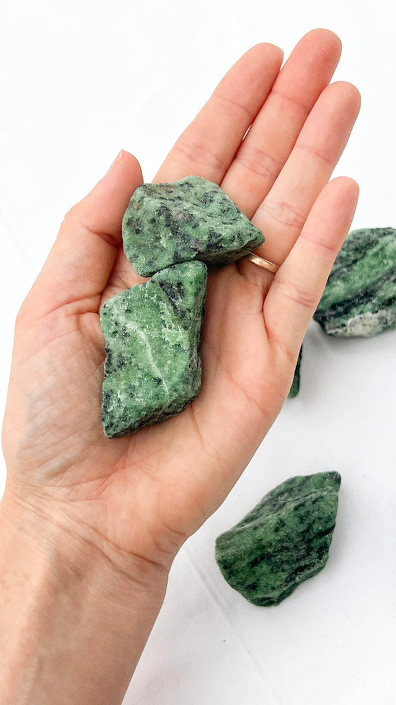 Ruby in Zoisite Rough | Small - Unearthed Crystals