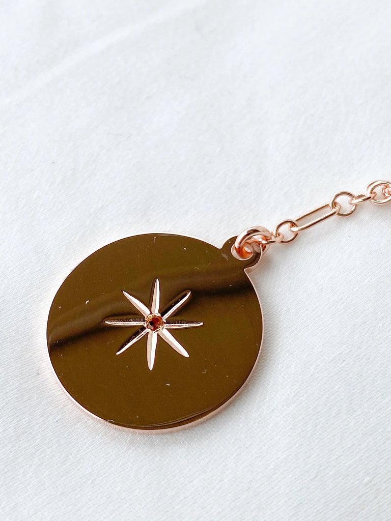 STARBURST Necklace | November | Citrine - Unearthed Crystals