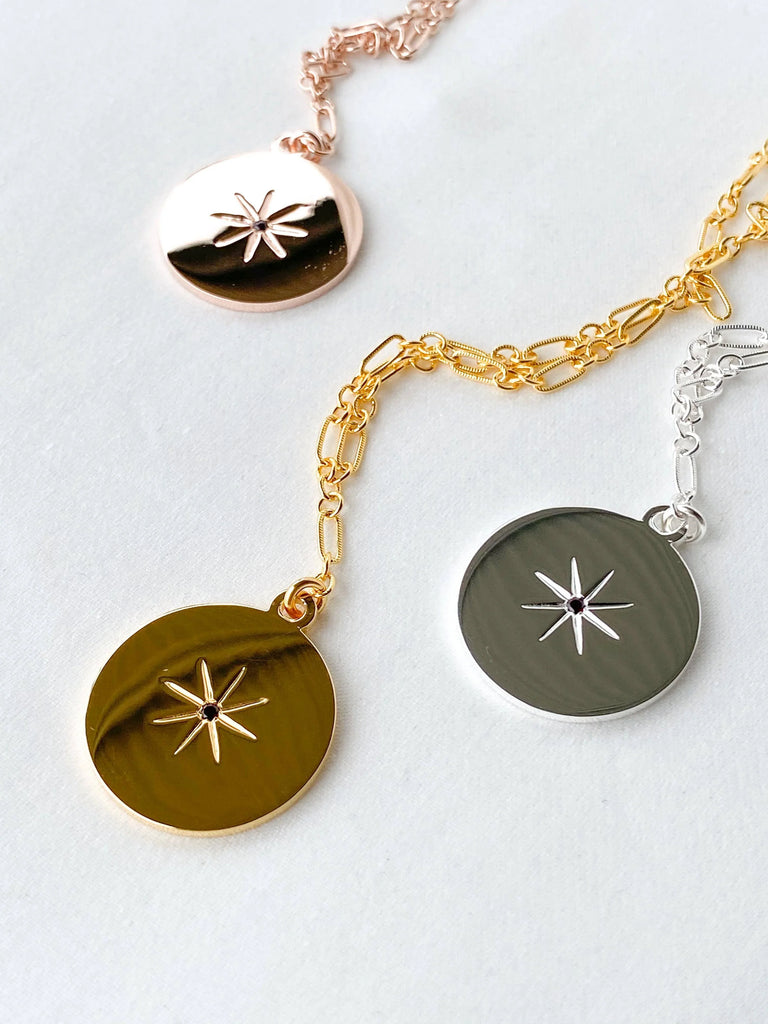 STARBURST Necklace | January | Garnet - Unearthed Crystals