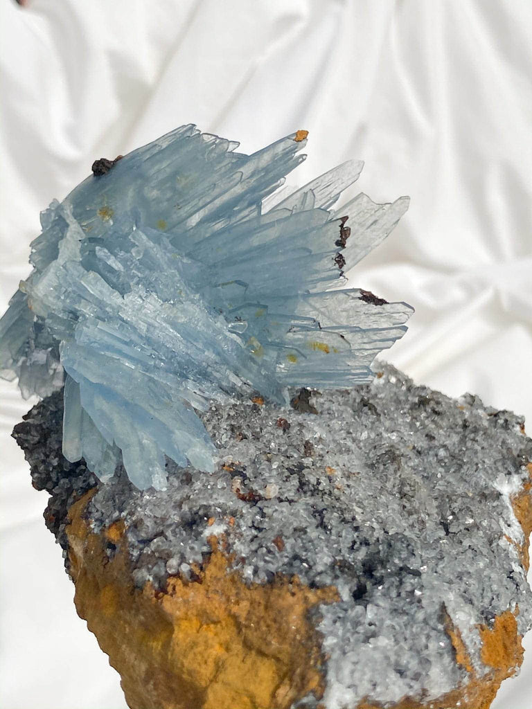 Moroccan Blue Barite Specimen - Unearthed Crystals