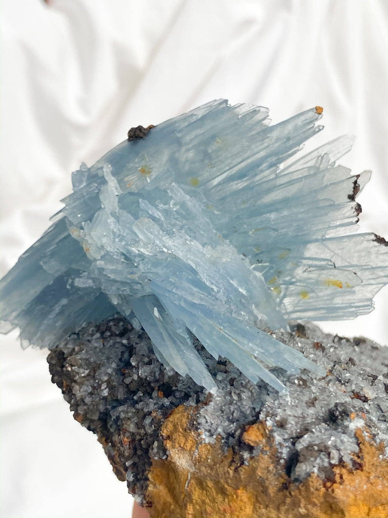 Moroccan Blue Barite Specimen - Unearthed Crystals