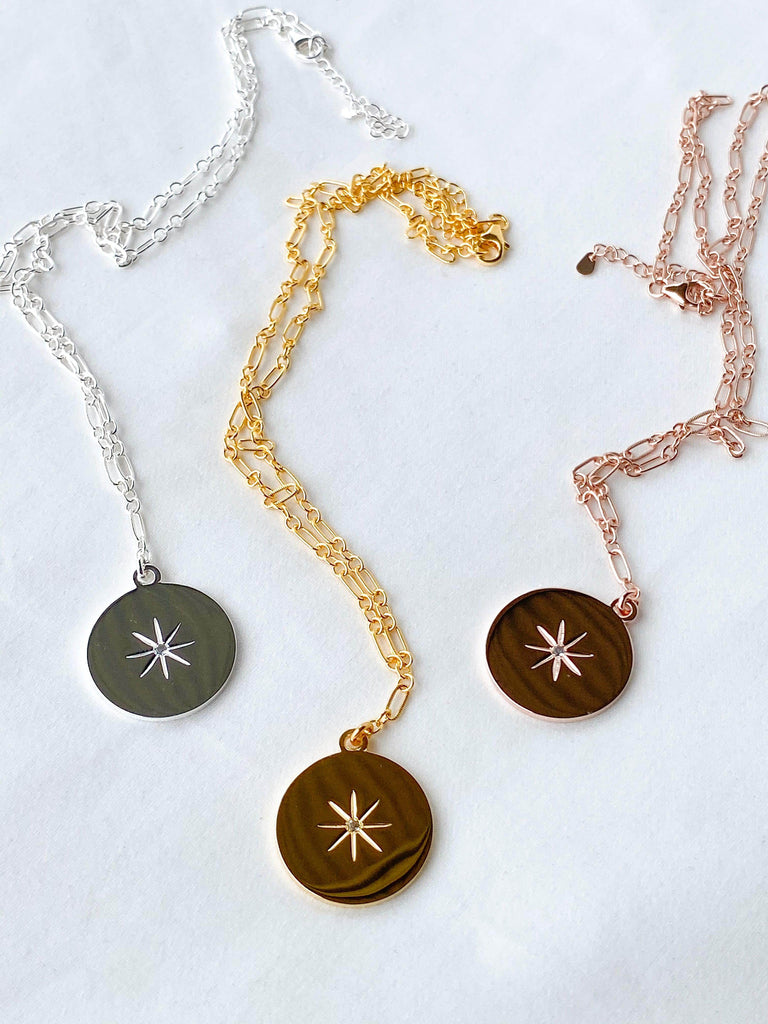 STARBURST Necklace | March | Aquamarine - Unearthed Crystals