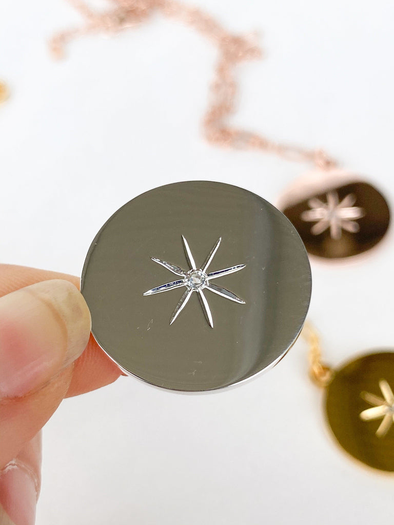 STARBURST Necklace | March | Aquamarine - Unearthed Crystals