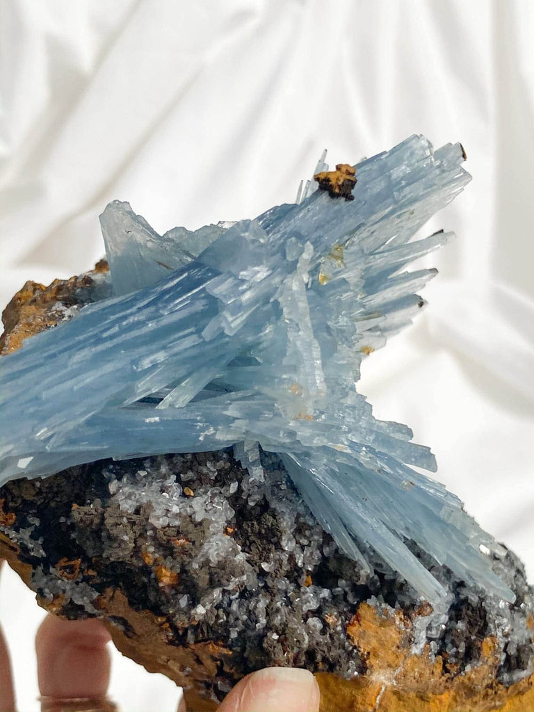 Moroccan Blue Barite Specimen - Unearthed Crystals